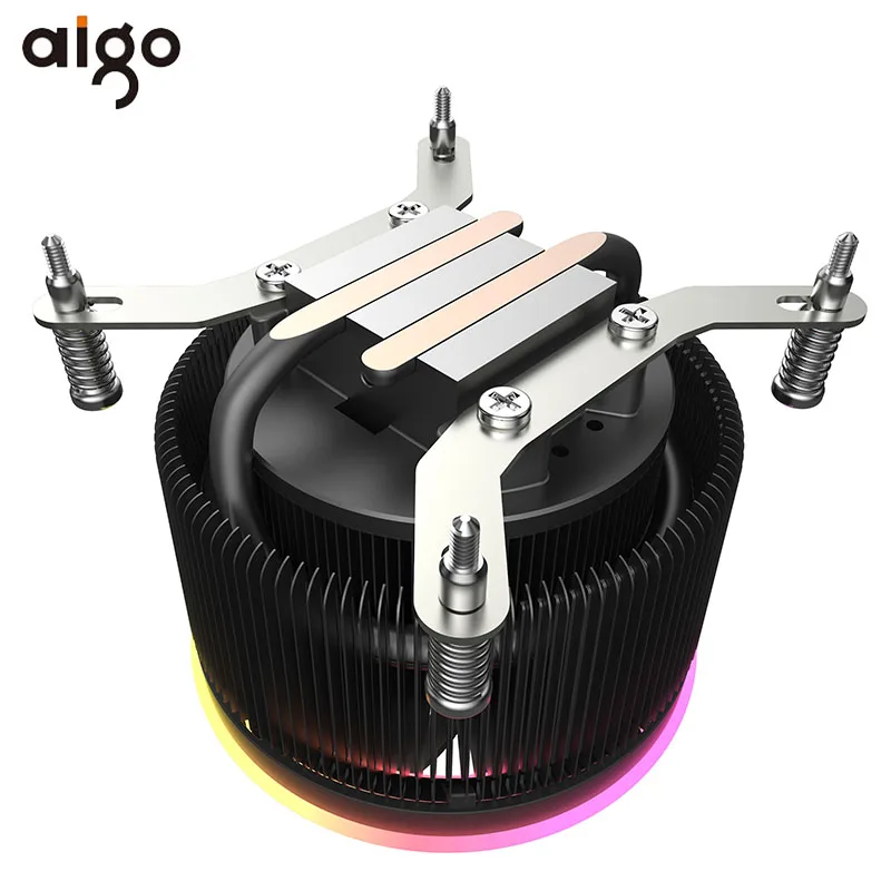 Aigo тени Pro PWM Процессор кулер 5V TDP 280W 4pin светодиодный RGB вентилятор Радиатор материнская плата синхронизации Управление кулер вентилятор охлаждения для intel AM3/AM4