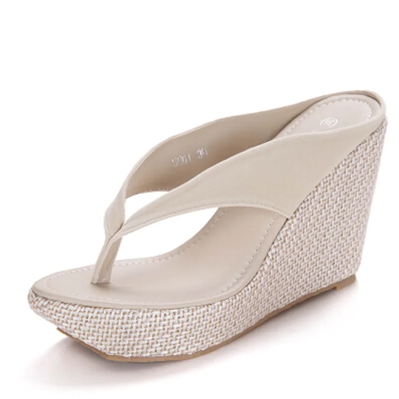 comfortable wedge flip flops