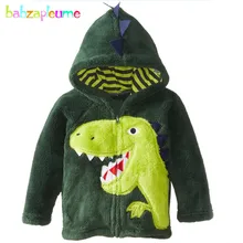 

babzapleume autumn winter baby boys jackets kids clothes warm soft Flannel hooded cartoon infant coats children clothing BC1516