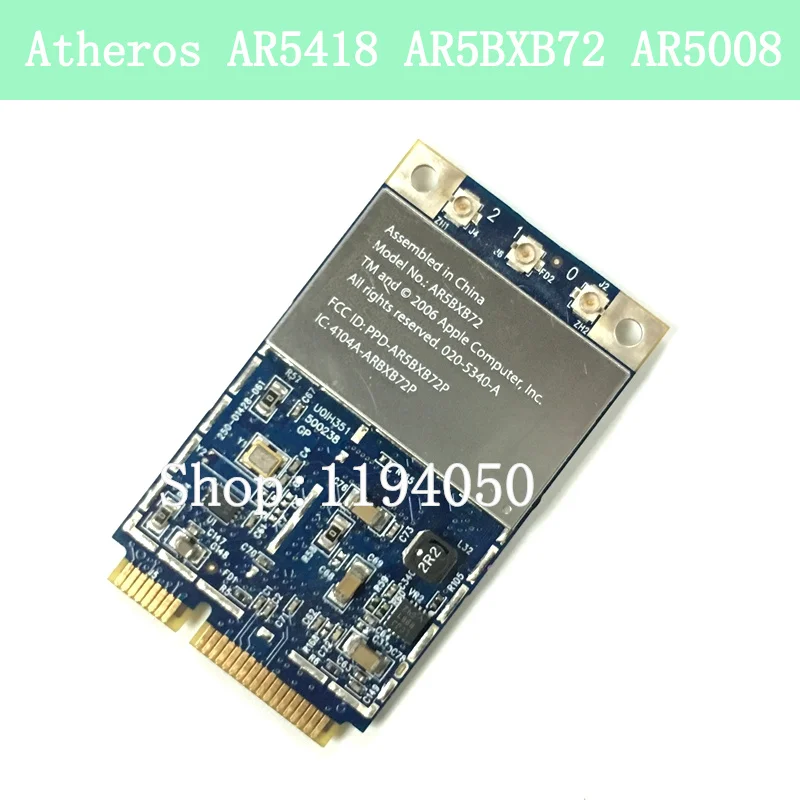 Atheros ar5418 ar5bxb72 ar5008 300 300 Мбит/с 802.11a/b/g/n Двухдиапазонная Беспроводная LAN мини локальная сеть miniPCI-E wifi автомобиль