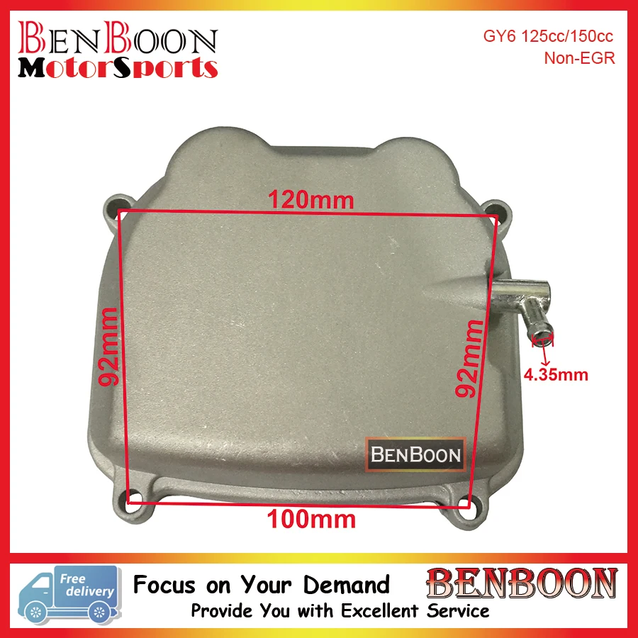 GY6 125cc 150cc Cylinder Head Valve Cover 4T Chinese Scooter Parts ATV