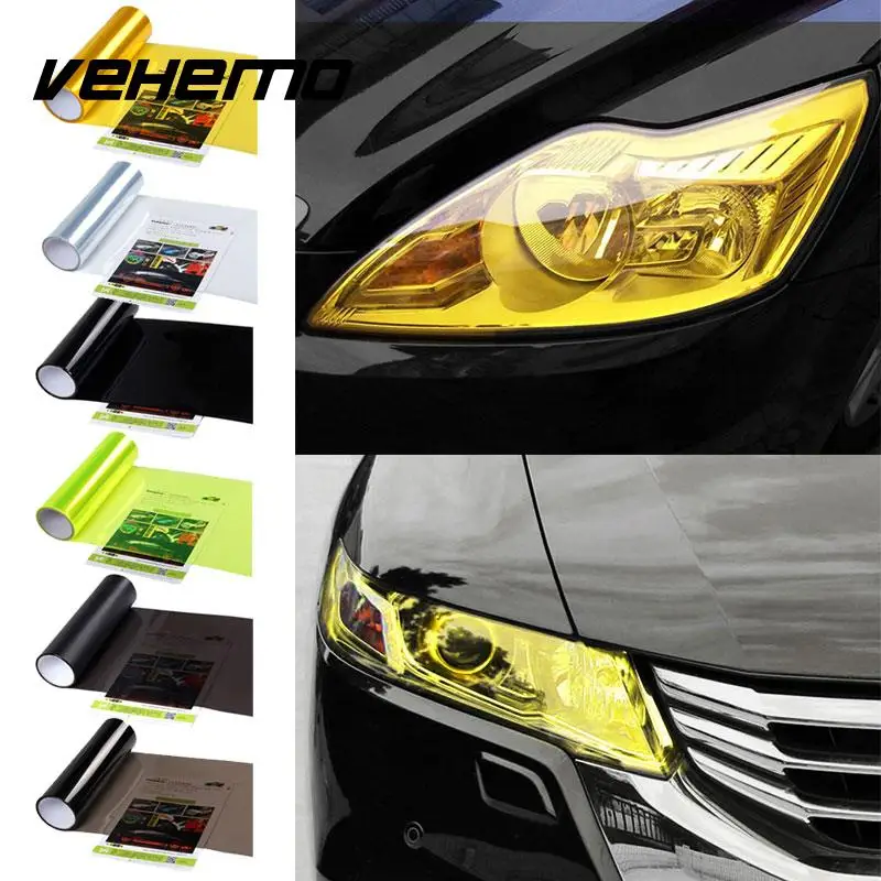 

Vehemo 30*120cm Chameleon Car Light Headlight Taillight Fog Light Tint Vinyl Smoke Film Sticker Car Styling Waterproof