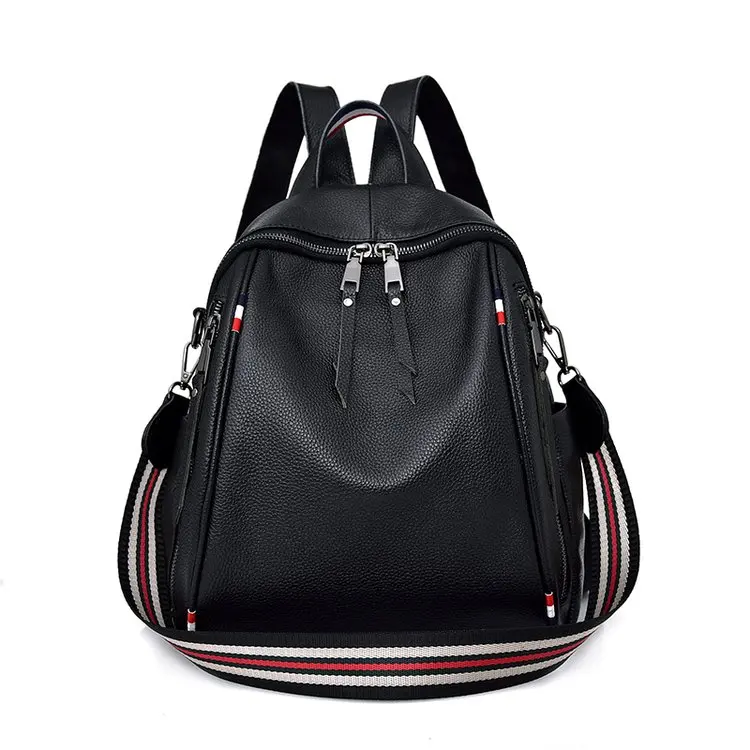 

High Quality New Women Backpack Genuine Leather Fashion Causal Bags High Quality Cowskin Female Shoulder Bag Backpacks For Girls