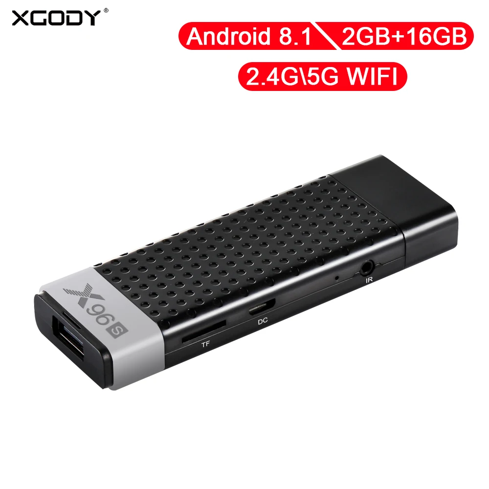 XGODY X96S Android ТВ приставка Медиаплеер Smart Amlogic S905Y2 2 Гб 16 4K HD 4G 5G wifi Bluetooth 4 H.265 |