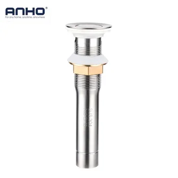 

Modern Stainless Steel Sink Vanity Pop Up Drain With Overflow Kitchen Sink Strainer Basin Waste Bathroom Accessories
