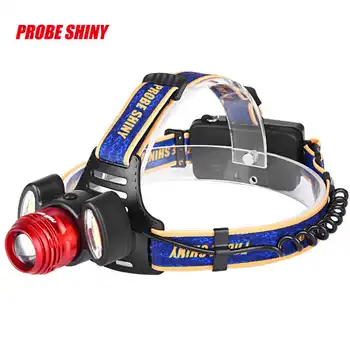 

15000Lm 3x XML T6 led flashlight rechargeable HeadLight Torch USB Lamp+18650+Charger torch flashlight t6 #4A29