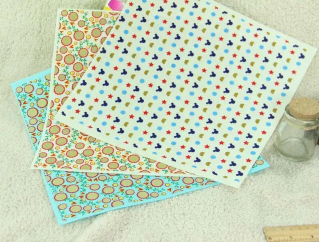 YY DIY новый дизайн 1 мм 15x15 см Милая мышь и Подсолнух печатная войлочная ткань