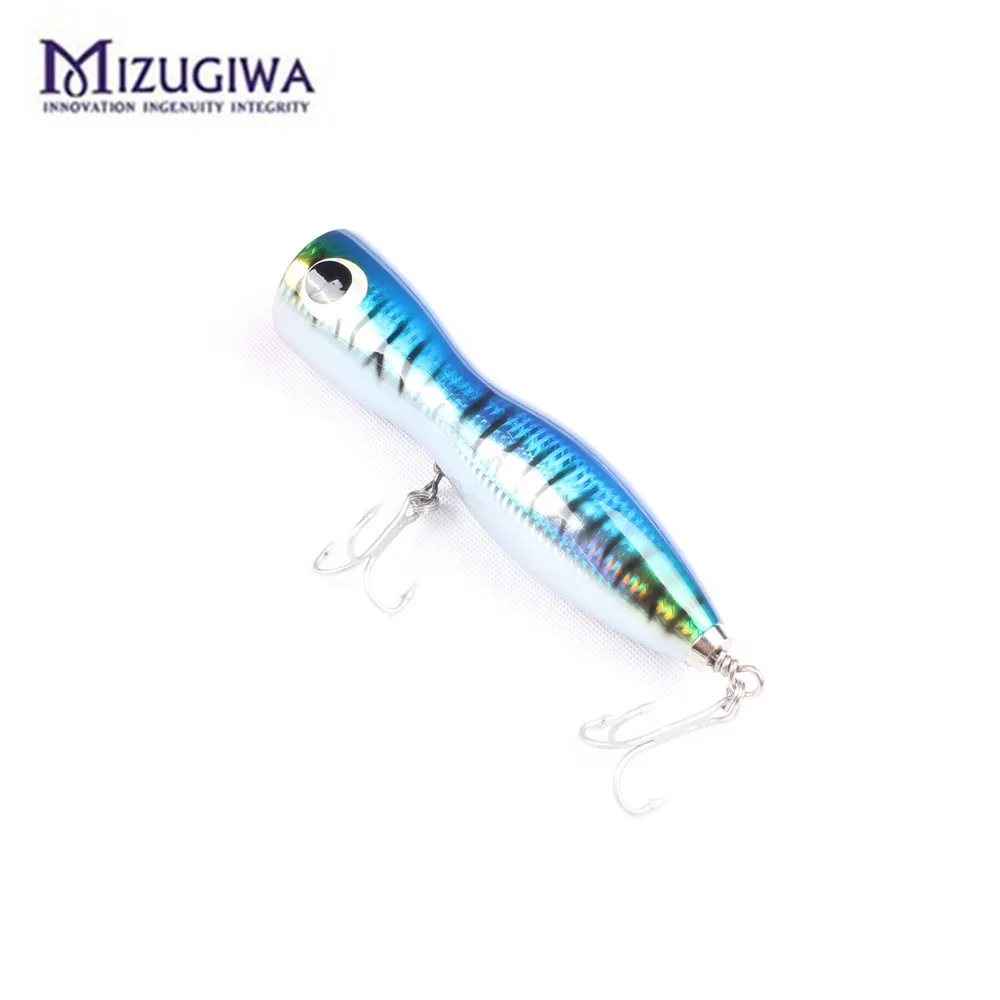 MIZUGIWA GT деревянный Поппер 7 &quot4 oz Topwater приманка ручной работы поверхности