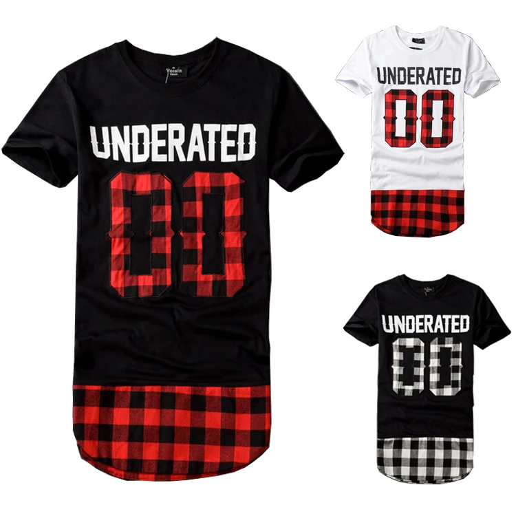 2015 Men fashion brand hip hop t shirt couples tshirt extended t shirt