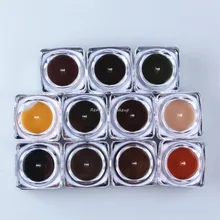 2 шт Перманентный макияж микропигмент крем косметика татуировки чернила для бровей подводка для глаз Губы Макияж 11 цветов на выбор 5 г/бутылка