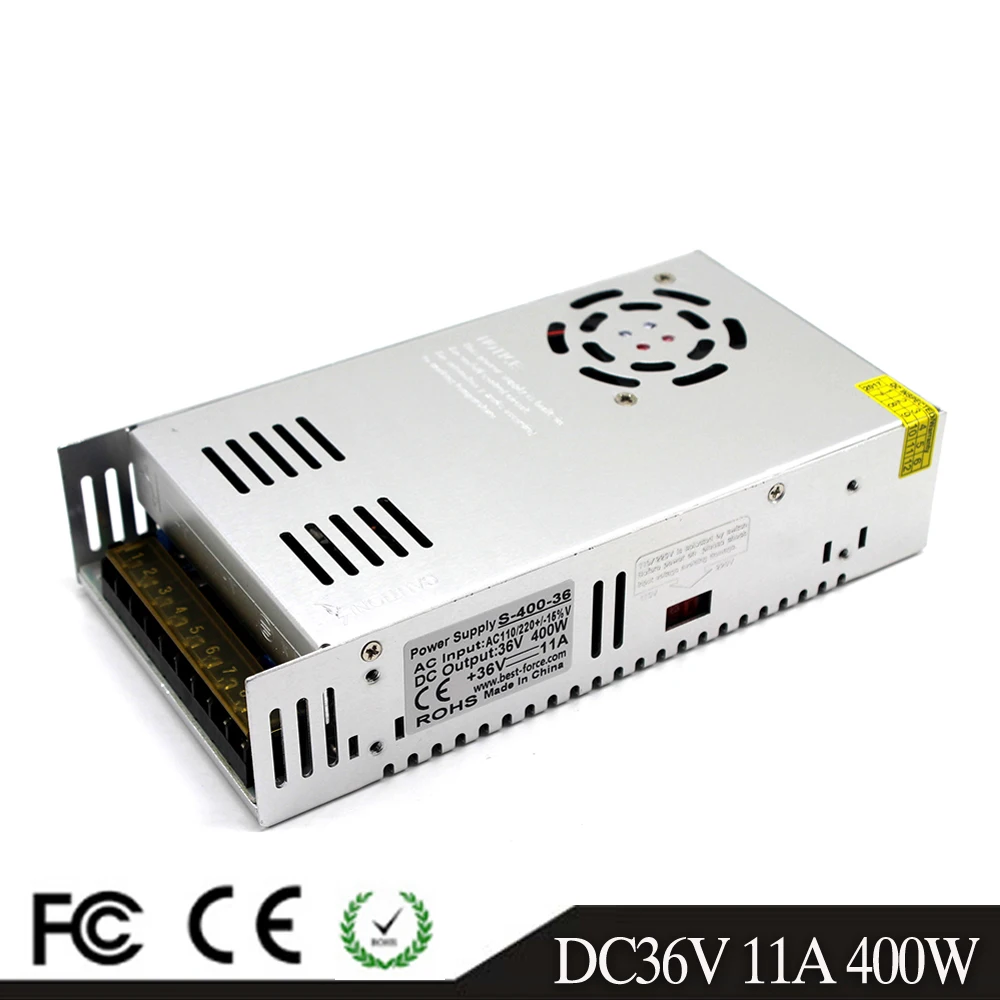 Одиночный выход DC12V DC24V DC36V DC48V DC60V DC32V 400 Вт переключатель питания Трансформаторы 110 В 220 В AC-DC SMPS для CCTV