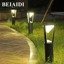 BEIAIDI 40/60 см открытый стенд полюс Колонка светодиодный газонный светильник 10 Вт Водонепроницаемый вилла сообщества полюс газон блокираторы света с низким напряжением для уличного фонаря
