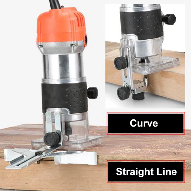 Hand Carving Machine Electric Trimmer Wood 220V EU Plug 30000rpm Wood Router Trimming Leather Woodworking DIY Drill Power Tools