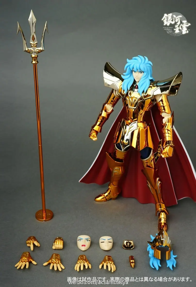 Galactic Nebula Saint Seiya Myth Cloth Ex Scale Sea Emperor Poseidon Figure Model Kit-in Action