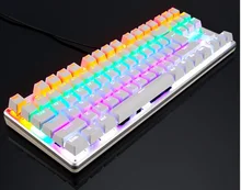 LINGBAO Gaming Mechanical font b Keyboard b font Anti ghosting Luminous Blue Black Switch Backlit LED