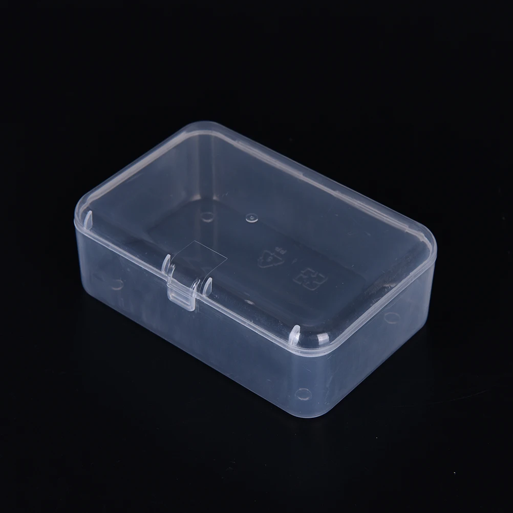 Прозрачные плаcтиковые горшки держатель коробка для хранения косметики ювелирных изделий коллекция деталей элемент небольшой случай организации дисплей