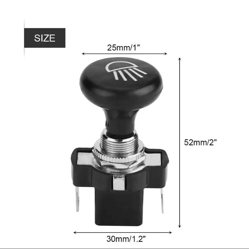 12V Car Black Auto Headlight Push Pull Light Switch for Golf Cart for EZGO Club Car for Yamaha Auto Interior Accessories