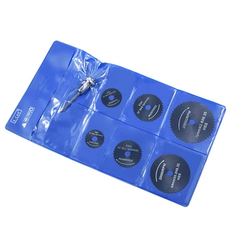 

7PCS Woodworking Tools 22-50mm HSS Rotary Tools Circular Saw Blades Cutting Discs Mandrel Cutoff Cutter Power Tools