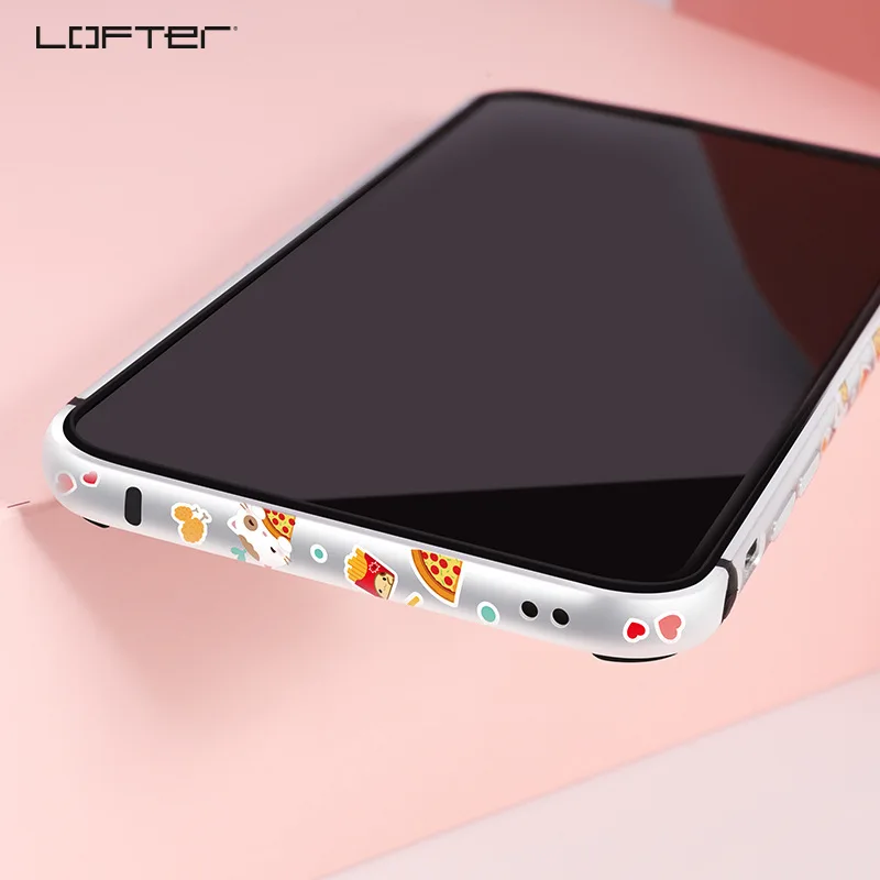 Металлический бампер с мультяшным рисунком для iPhone X XS алюминиевая рамка