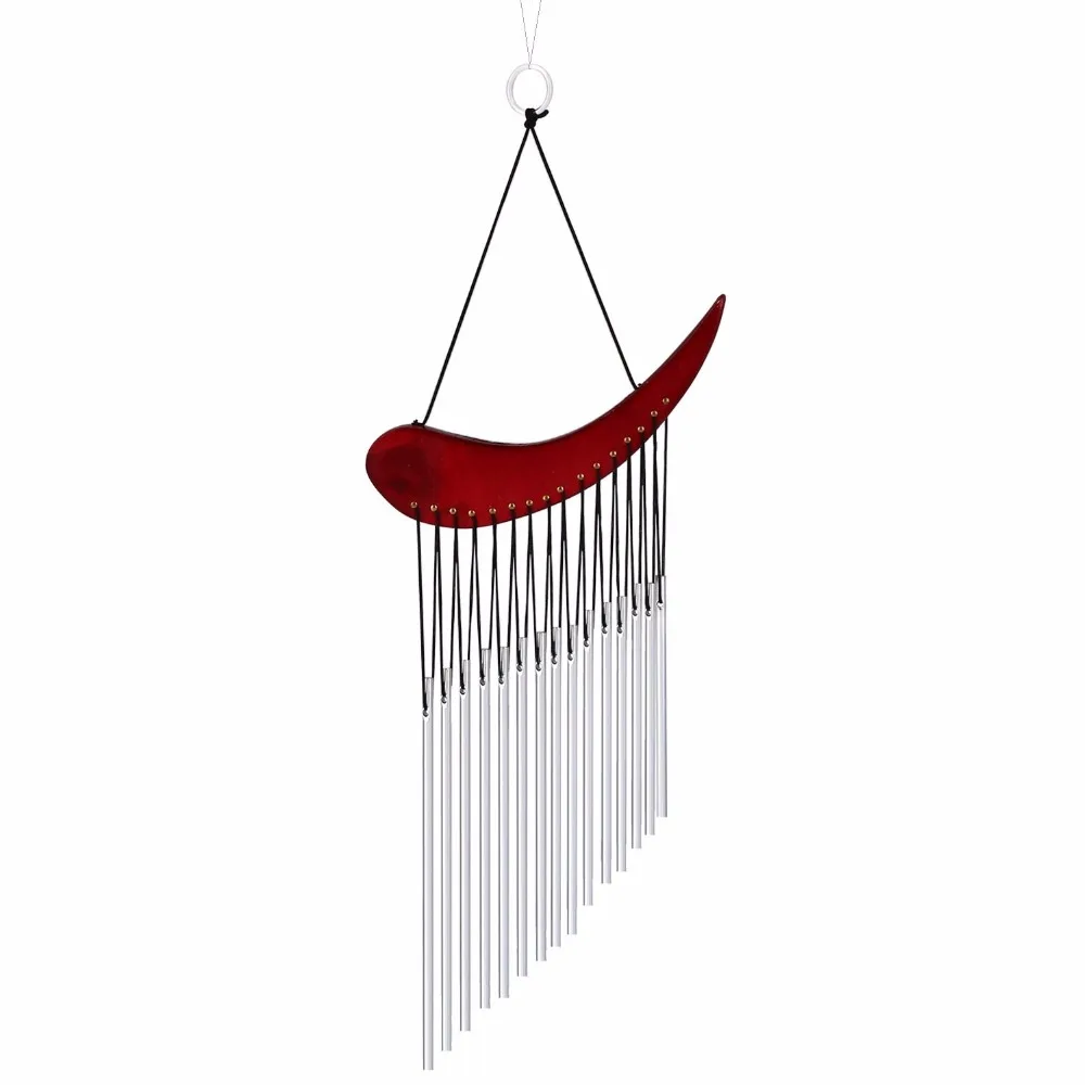 

H&D 15 Tubes Wind Chimes Healing Sound wood Metal Tube Wind Chime WOOD With Metal Sound Home Yard Garden Outdoor Living Deco