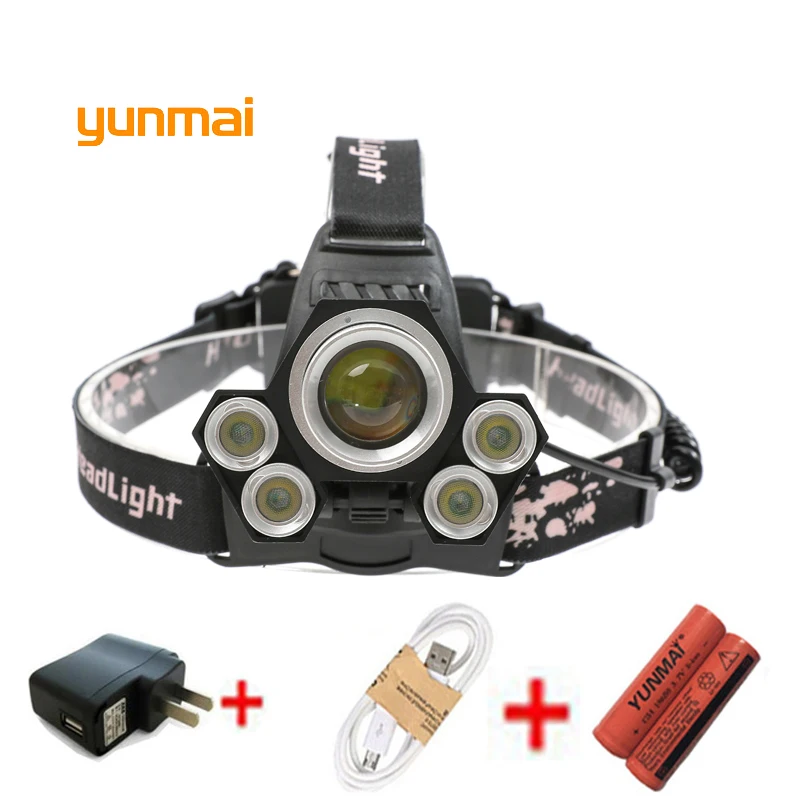 USB 15000 Lumen 5 Led Headlamp XML T6+4*XPE Head Lamp Powerful Led Headlight Head Torch 18650 Rechargeable Fishing Hunting Light USB 15000 Lumen 5 Led Headlamp XML T6+4*XPE Head Lamp Powerful Led Headlight Head Torch 18650 Rechargeable Fishing Hunting Light