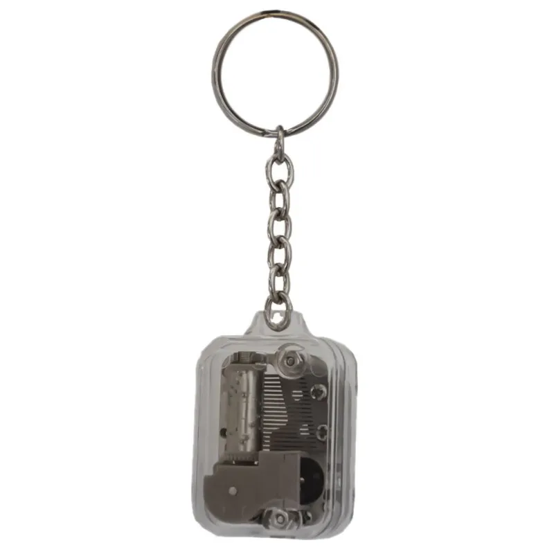 

Random Music Melody Music Box Keychain DIY Wonderful Handy Crank Musical Birthday Gifts Toy Kids Movement Keychain Children Toys