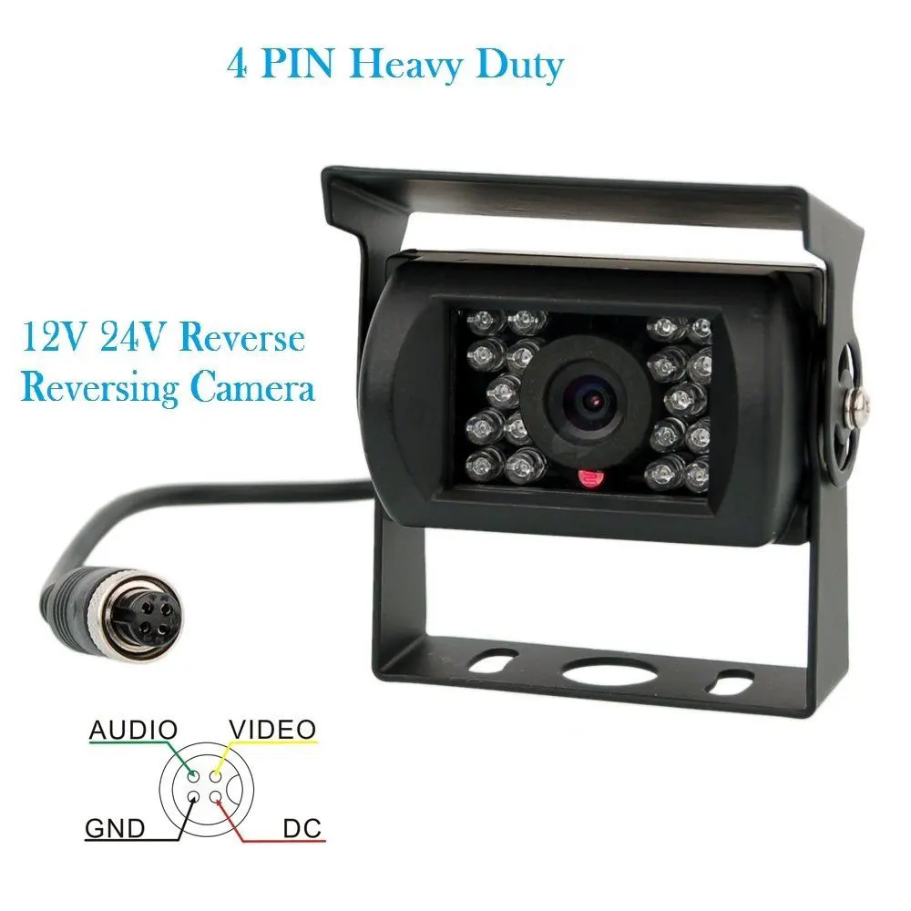 12В 24В 7 "TFT LCD монитор заднего вида + автобусные трейлеры RV 4Pin IR ночного видения