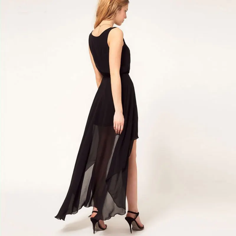 2015 summer dresses short in front long in back dress casual vestidos de festa vestido longo