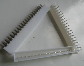 

100 pcs White 20 pins XH2.54 male straight pin socket 20P connector terminals pitch 2.54mm Header IDC plug for PCB Wire Box Bar