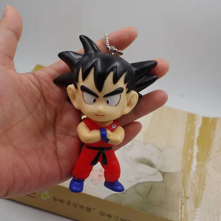Аниме Dragon Ball Son Goku Kakarotto Kulilin милый брелок для ключей Kwaii Виниловая фигурка