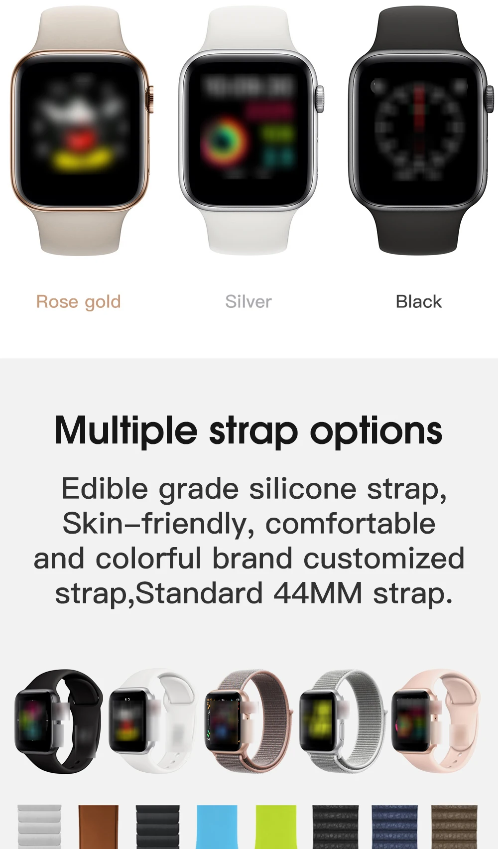 OGEDA Новые водонепроницаемые мужские и женские Bluetooth Смарт-часы серии 4 Смарт-часы для Apple iOS iPhone Xiaomi Android смартфон