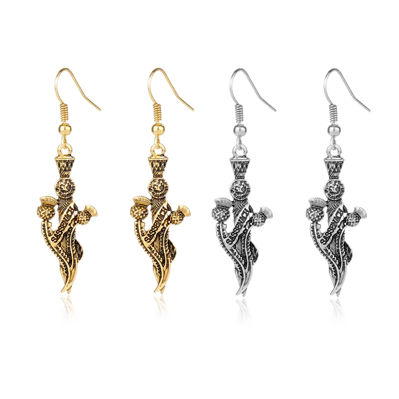 

MQCHUN The outlander Sword Earring sassenach with Sword Pendant For Women Girl Dangle Earring Cosplay Party Gift -15