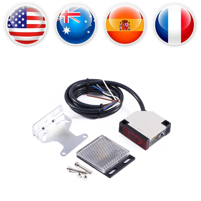 

AC 90-250V 3A Photoelectric Switch E3JK-R4M1 Specular Reflection Photoelectric Sensor Switch