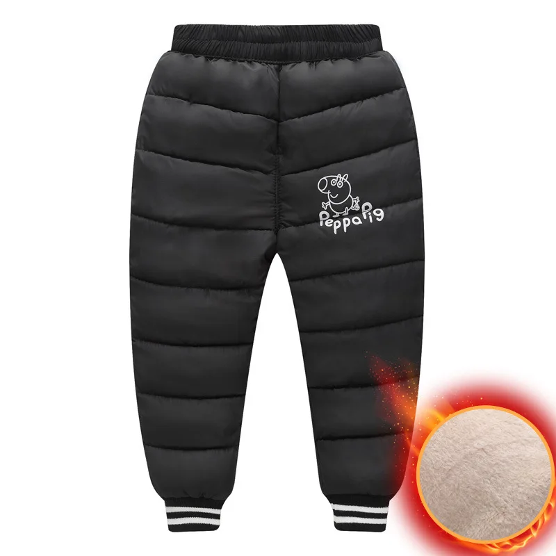 2018 новые пуховые штаны с флисовой подкладкой для маленьких мальчиков и девочек