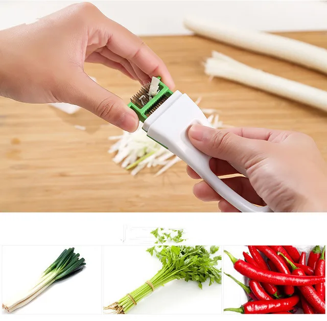 1PC Onion cutter Scallion Knife Shred Vegetable Fruit Tools Onion