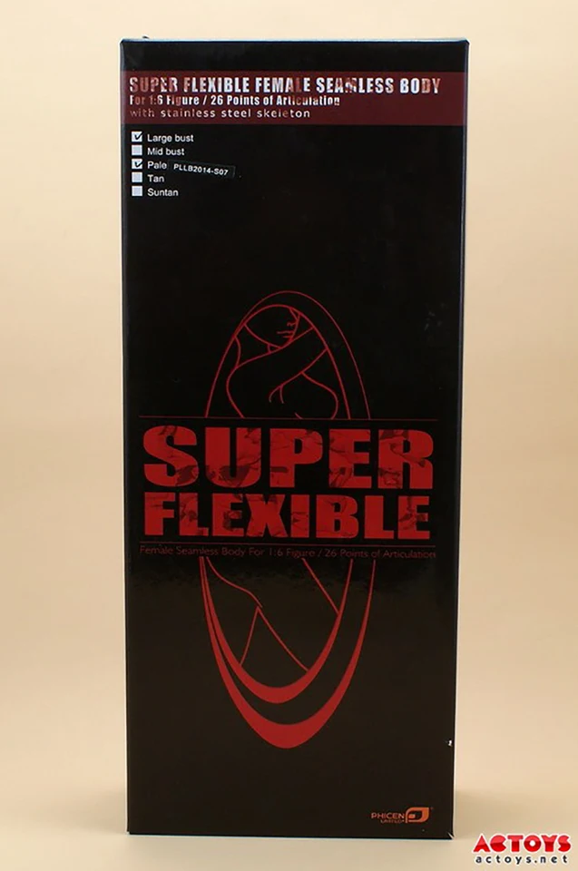 1//6 Phicen Super-Flexible Steel Skeleton Body Suntan Mid Bust S39 wHead TBLeague