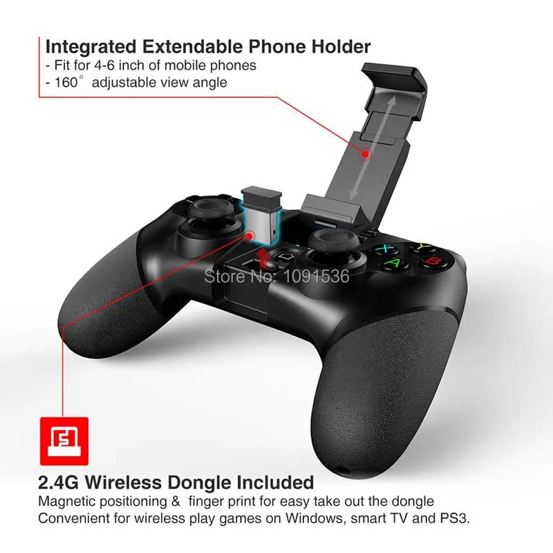 Ipega 9076 PG-9076 Bluetooth геймпад игровой коврик контроллер мобильный триггер джойстик для Android сотовый телефон ПК ручной Бесплатный огонь