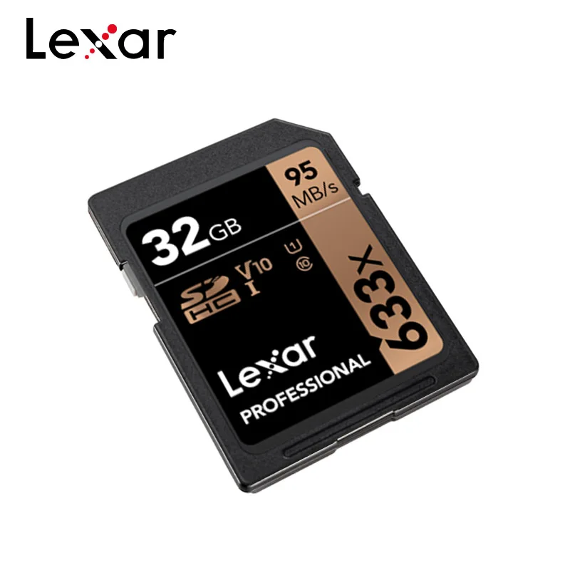 Высокая Скорость Lexar 32 Гб 64 ГБ 512 Гб класс 10 SD карта SDHC/SDXC карты памяти SD карты 128 ГБ 256 512G 95 МБ/с. для зеркальной однообъективной камеры/HD Камера