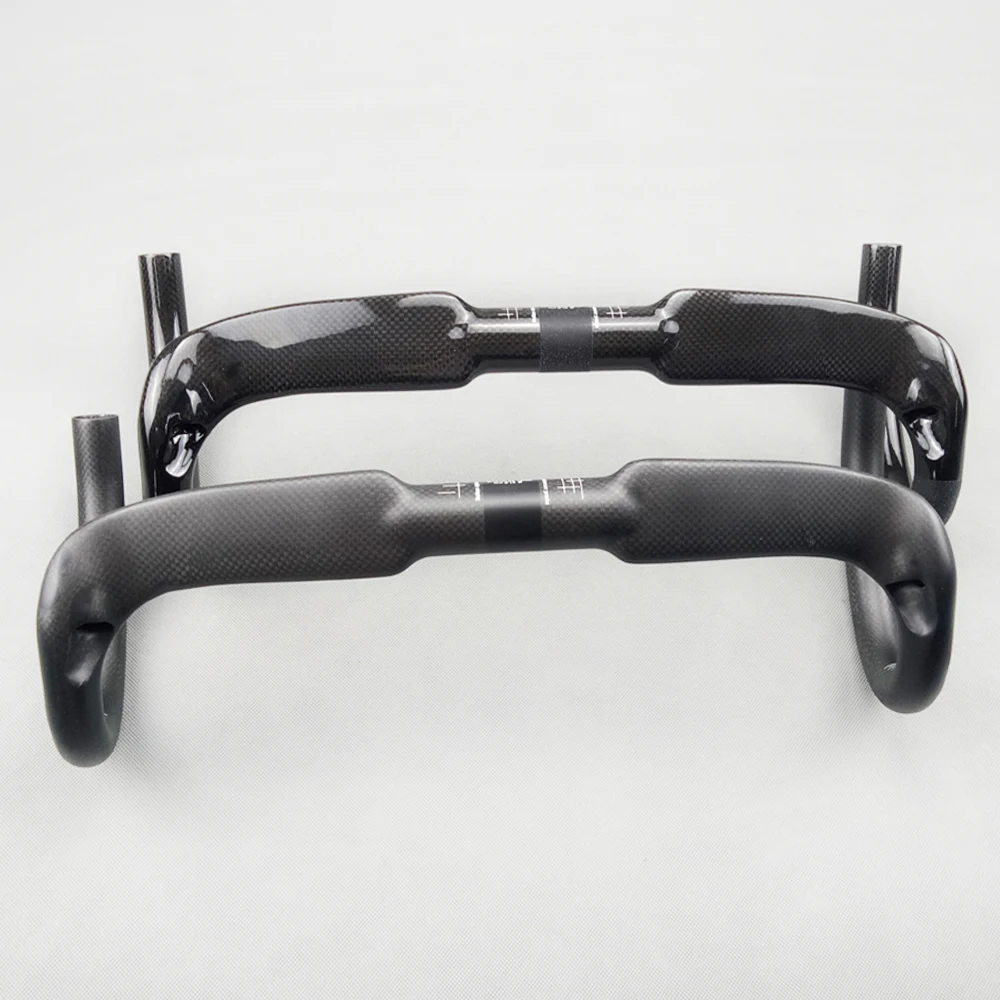 

Full Carbon Road Bicycle Handlebars Handle Bars Bent Bar Bicycle Carbon Handlebar Road 3K Carbon Matte/Glossy 31.8*400 420 440MM