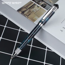 Высококачественная классическая синяя металлическая шариковая ручка для обучения, офиса, для школы, канцелярские принадлежности, подарки, роскошная ручка и бизнес-Заправка для отелей