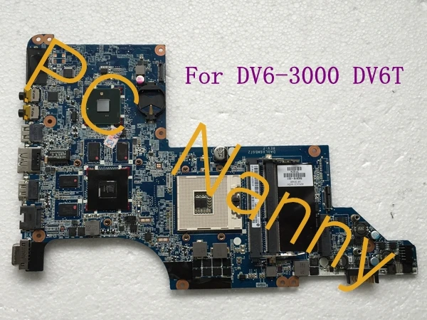 For HP DV6-3000 DV6T Laptop Intel Motherboard System Board HM55 S989 592816-001 DA0LX6MB6F2 Non-Integrated - Good