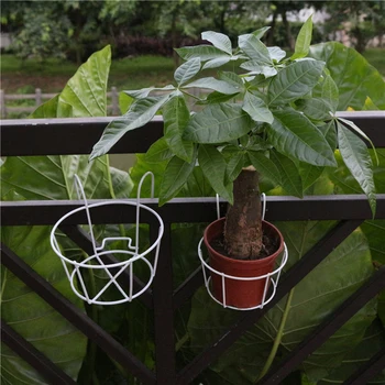 

Hanging Basket Flower Stand Home & Living Potsplanter Flowerpot Pylons Large Flat Iron Frame Garden Plants Kitchen