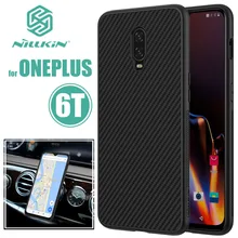 Для Oneplus 6T чехол Nillkin из синтетического волокна задняя крышка Oneplus6T жесткий чехол для телефона Soft Touch для One Plus 6T Nilkin текстура Capa