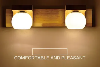 

Creative Personality LED Bedside Bedroom Wood Wall Lamp Northern Europe Modern Aisle Corridor Decorative Wall Lights