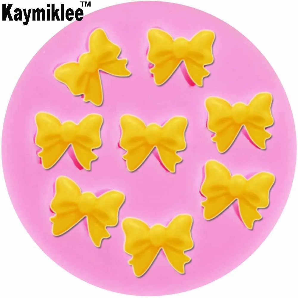 Kaymiklee M859 Cute Mini Bows Silicone Mold Fondant Sugar Craft DIY
