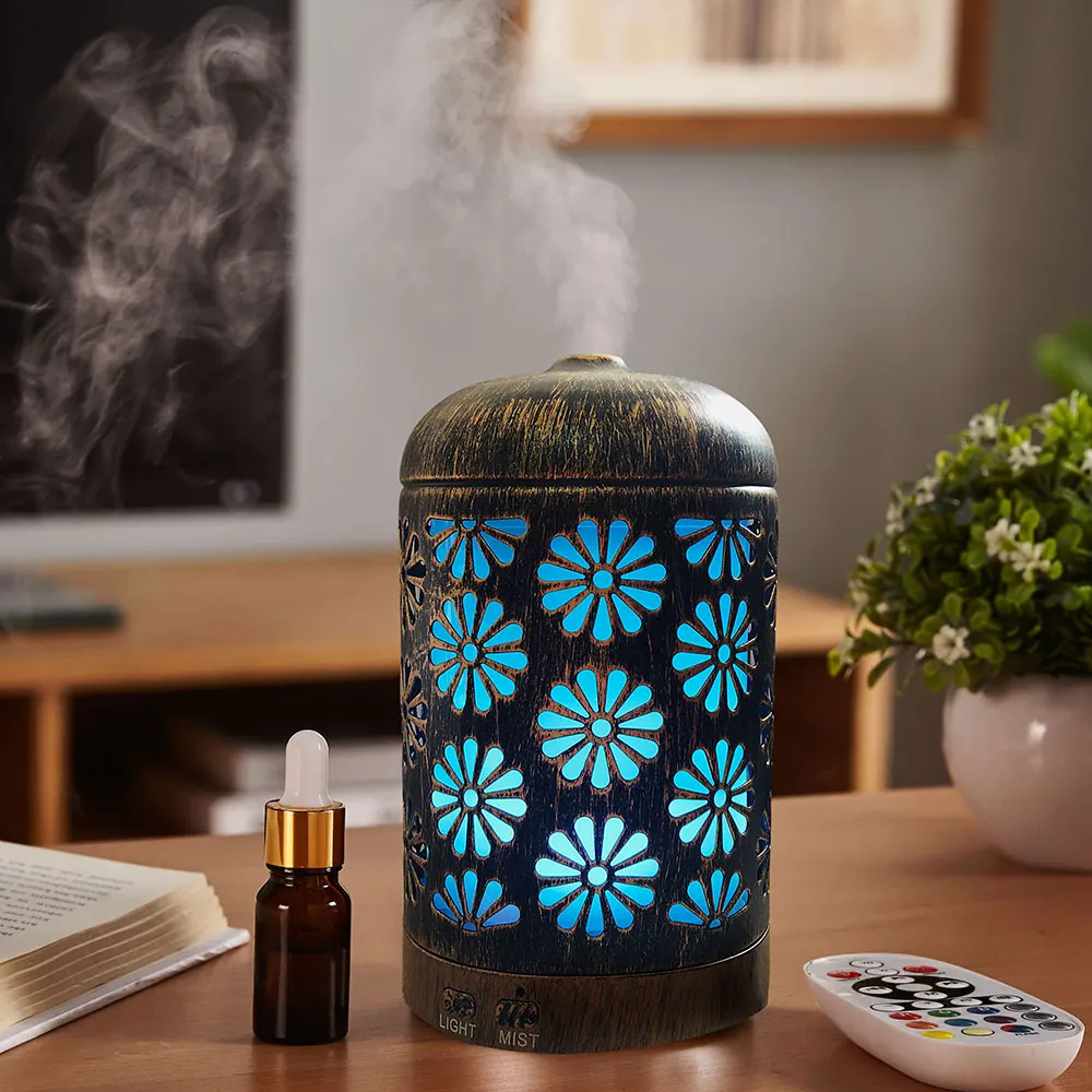 

GIAHOL Oil Diffuser Humidifier Retro For Household Aroma Essential Diffuser Oil With LED Light Mini Aromatherapy Air Humidifier