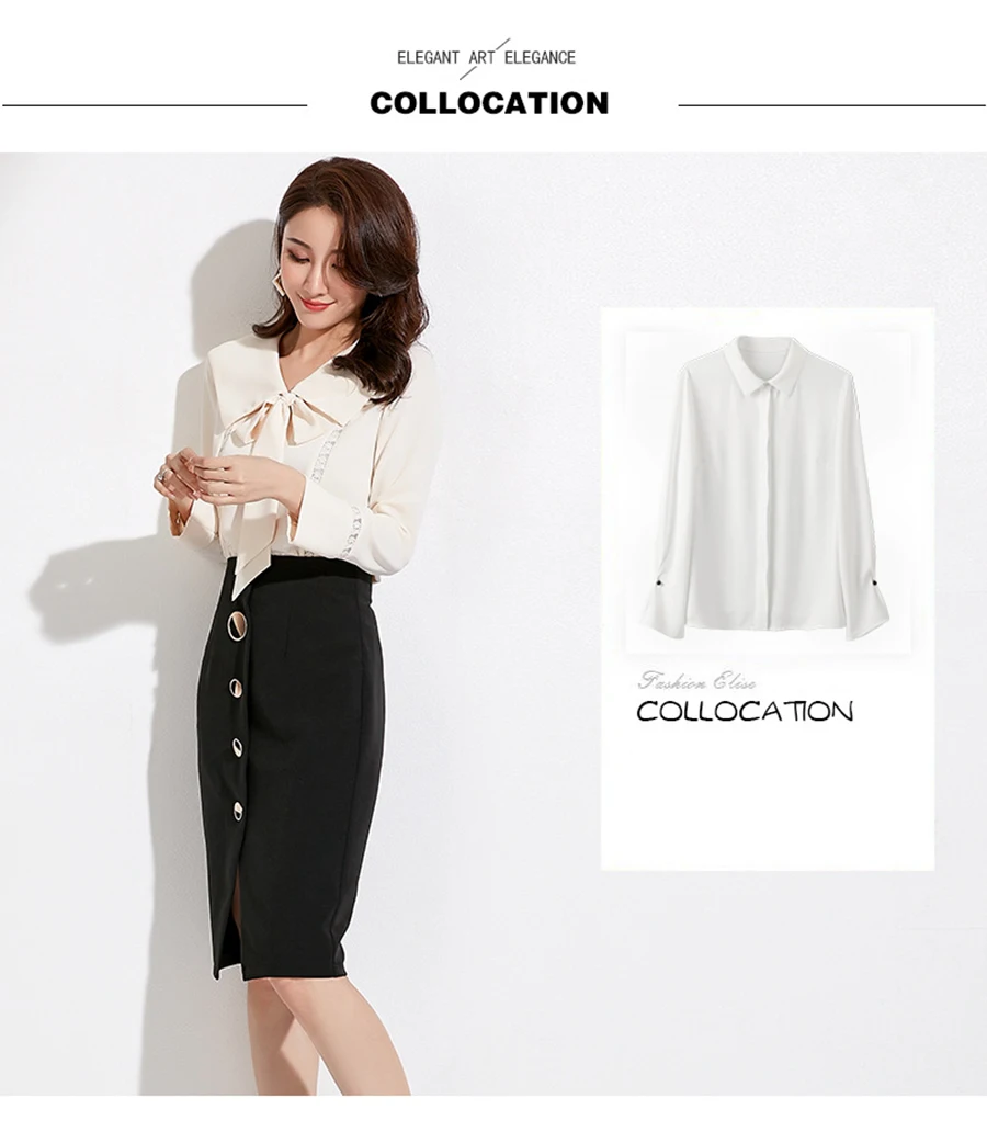 Autumn Winter Women Sexy Skirts High Waist Black Knee-Length Splitting Skirt Office Lady Business Type Wrap Skirt Single Button (10)
