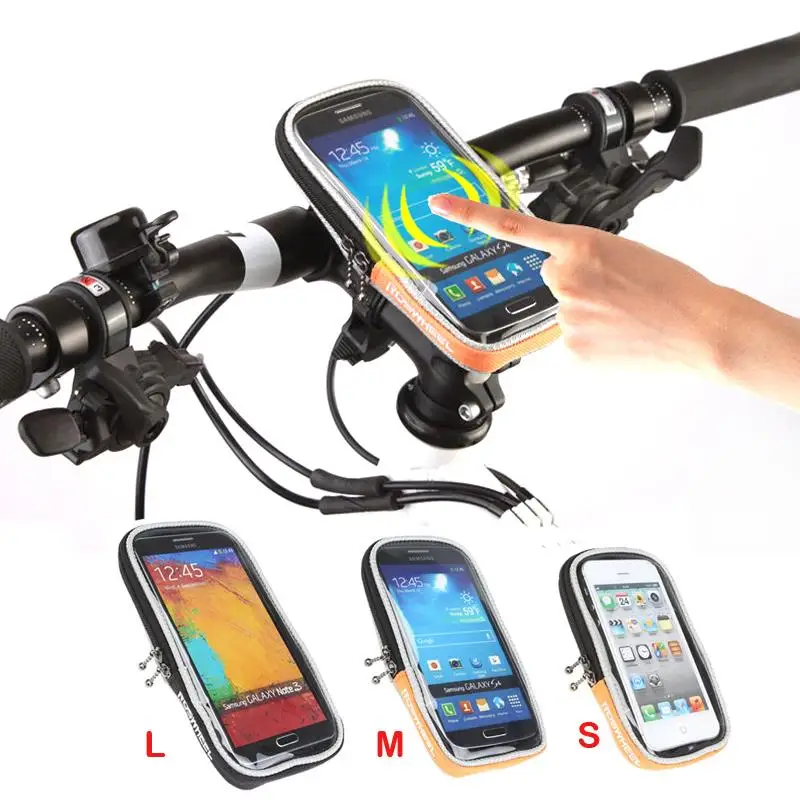 

ROSWHEEL bicycle accessories bicycle holder bag Cycling Handlebar Bag Case for iPhone 5 6 7 Samsung bike bag