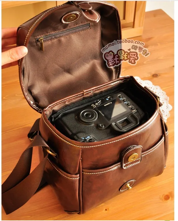 

2016 Korean Retro British Style Waterproof SLR Camera Bag Digital Camera Bag Messenger Bag free shipping