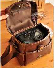 2016 Korean Retro British Style Waterproof SLR Camera Bag Digital Camera Bag Messenger Bag free shipping